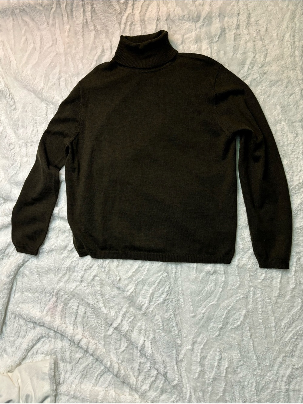 Vintage Pendleton Women’s 100% Merino Wool Turtleneck Sweater Olive Size XL